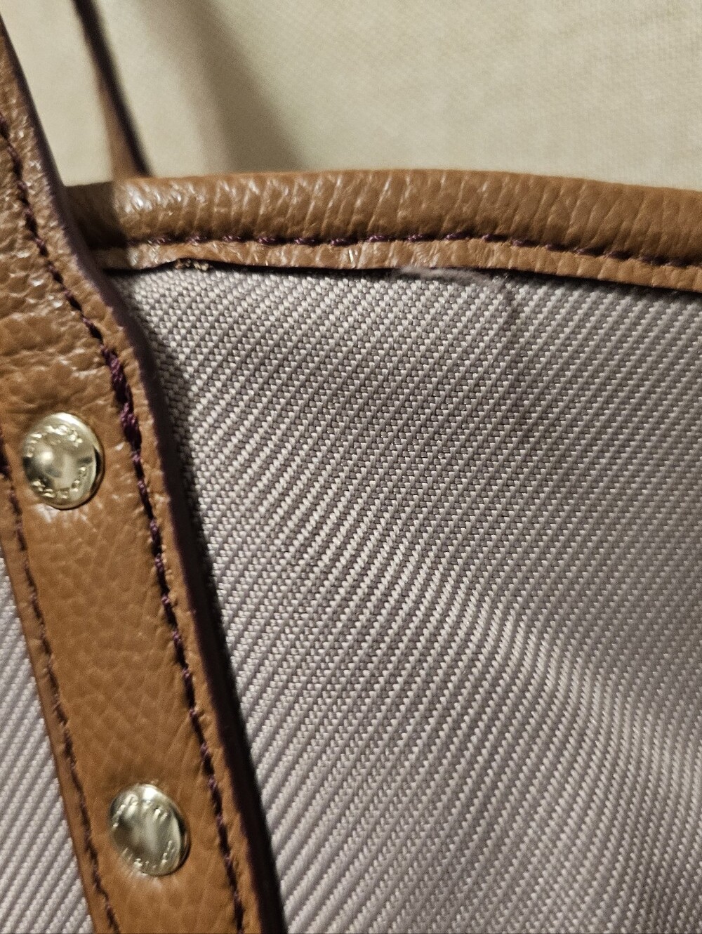 khaki Coach Purse - Picture 3 of 5